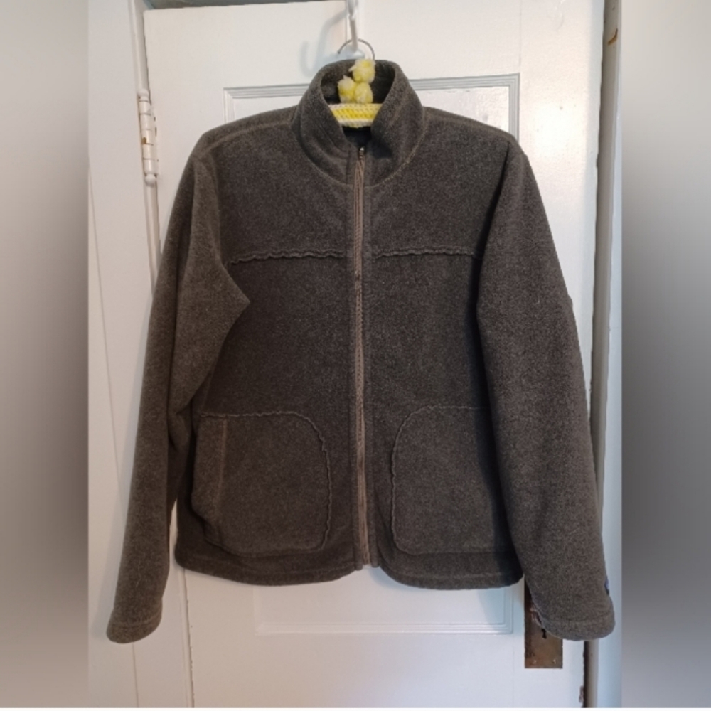 Women's Patagonia Gray Fleece Full Zip Vintage Made on USA